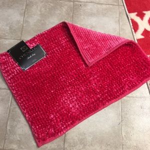 Hot Pink Butter Chenille Small Rug / Bath Mat